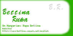 bettina rupa business card